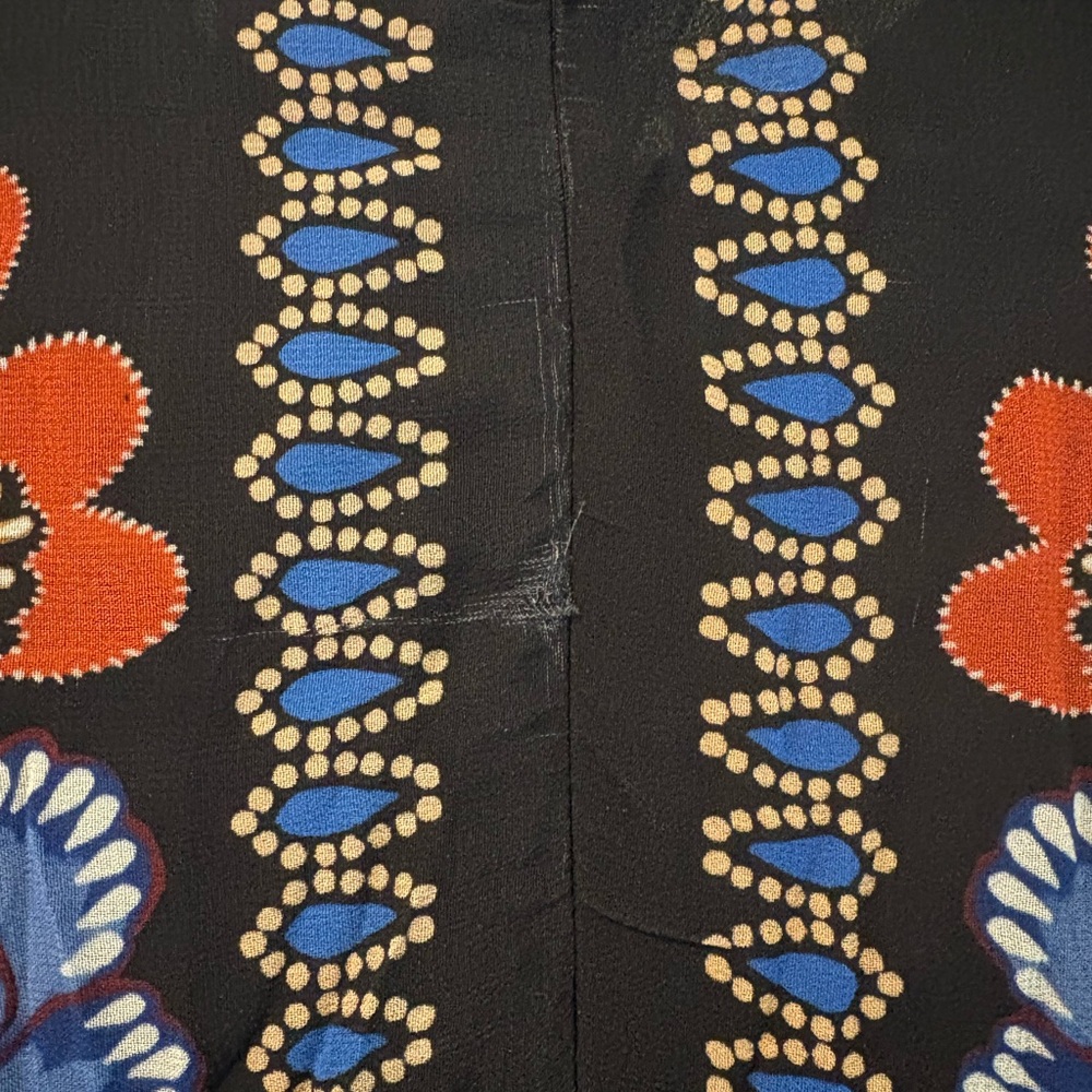 FARM Rio Black, Blue and Mustard Printed Maxi Dress - Picture 8 of 10